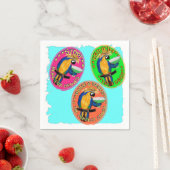 酔っぱらいのオウム スタンダードカクテルナプキン (インサイチュ)