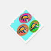 酔っぱらいのオウム スタンダードカクテルナプキン (角)