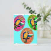 酔っぱらいのオウム ポストカード (スタンド正面)