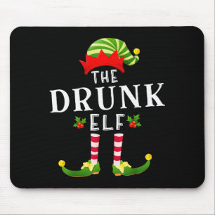 酔っぱらいエルフのクリスマスパジャマ マウスパッド