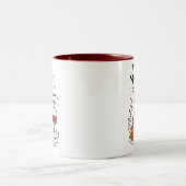 酔っぱらいサンタのトナカイ ツートーンマグカップ (中央)