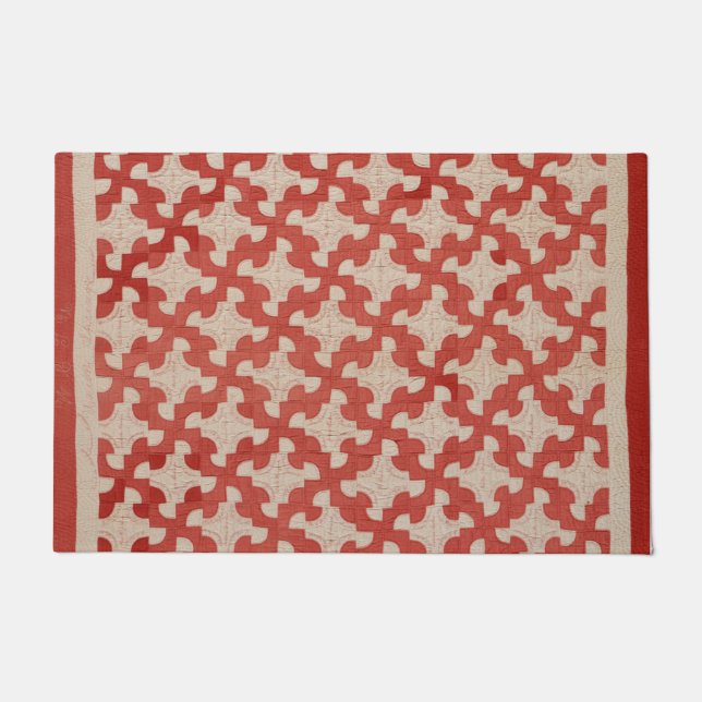 酔っぱらいパスキルト ドアマット (正面)