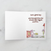 酔っぱらいヒッポス誕生日カード カード (内部)