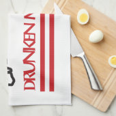 酔っぱらいムエタイ キッチンタオル (四つ折り)