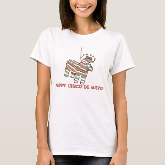 酔っぱらいロバのピニャタ Tシャツ (正面)