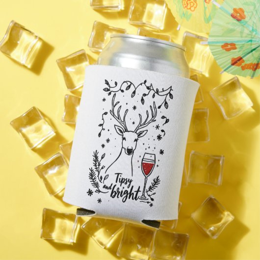 酔っぱらい気分の輝くシカ 缶クーラー (インサイチュ 夏)