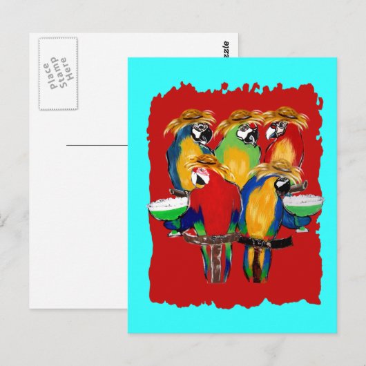 酔っぱらい ポストカード (正面/裏面)