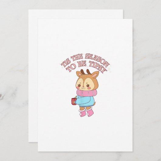 酔っぱらう季節 - クリスマスに乾杯 シーズンカード (正面/裏面)