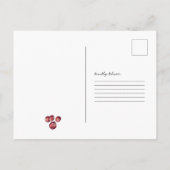 酔っぱらったクランベリーソースレシピ |休日 ポストカード (裏面)