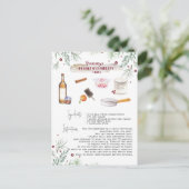 酔っぱらったクランベリーソースレシピ |休日 ポストカード (スタンド正面)