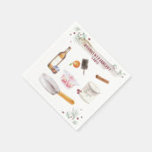 酔っぱらったクランベリーソース |ホリデーパーティー スタンダードカクテルナプキン (角)