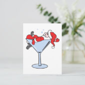 酔っぱらったサンタ ポストカード (スタンド正面)