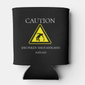 酔っぱらったシェナニガンが飲酒に向かって注意をおもしろい払う 缶クーラー (裏面)