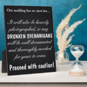 酔っぱらったシェナニガン フォトプラーク (側面)