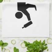 酔っぱらった人々 キッチンタオル (折り畳み)