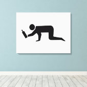 酔っぱらった人々 キャンバスプリント (インサイチュ (ウッドフロア))