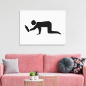 酔っぱらった人々 キャンバスプリント (インサイチュ (リビング))