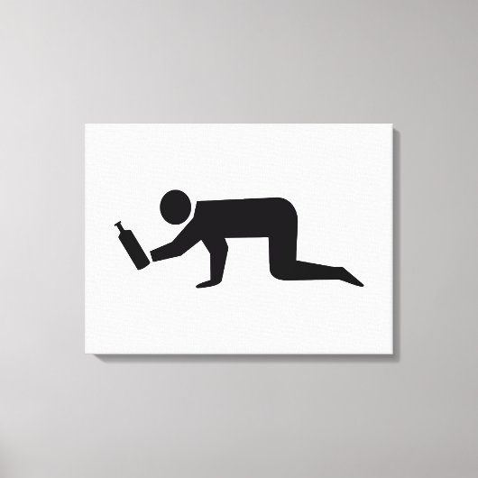 酔っぱらった人々 キャンバスプリント (正面)