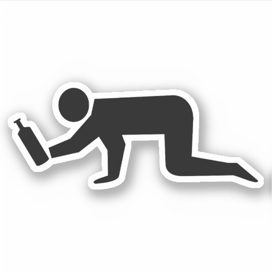 酔っぱらった人々 シール (正面)