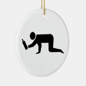 酔っぱらった人々 セラミックオーナメント (右)