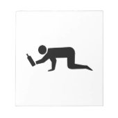 酔っぱらった人々 ノートパッド (正面)