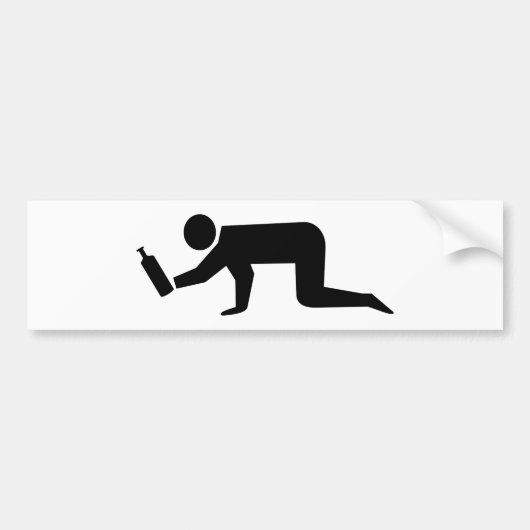 酔っぱらった人々 バンパーステッカー (正面)