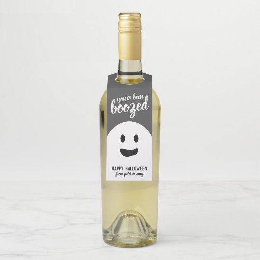 酔っぱらった – 面白いハロウィーンパーティーボトル ボトルネックタグ (ボトル)