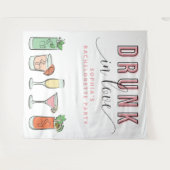 酔っぱらって恋愛 バチェロレッテパーティーの背景 タペストリー (正面(横))