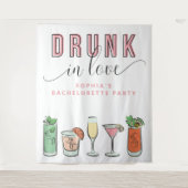 酔っぱらって恋愛 バチェロレッテパーティーの背景 タペストリー (正面)