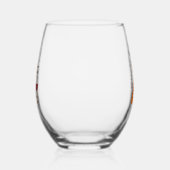 酔っぱらって明るいトナカイ ステムなしワイングラス (左)