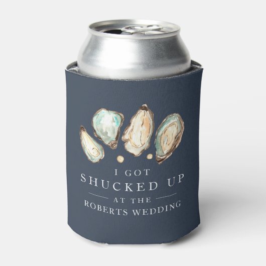 酔っぱらって | コースタルオイスター結婚式の引き出物 缶クーラー (缶正面)