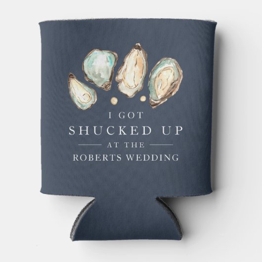 酔っぱらって | コースタルオイスター結婚式の引き出物 缶クーラー (正面)