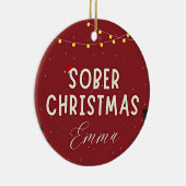 酔っパーソナライズされたた セラミックオーナメント (右)