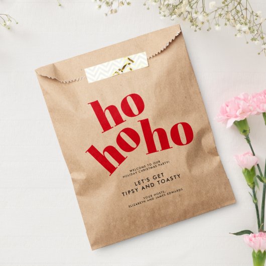 酔っ払いとトースティホホーのクリスマスパーティー フェイバーバッグ (封をした状態)