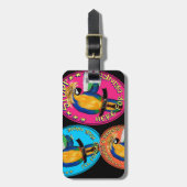 酔っ払いのワシ ラゲッジタグ (正面縦)