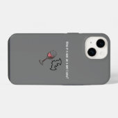 酔っ払いの面白フレーズ iPhoneケース (裏面横)