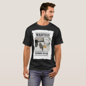 酔っ払いアライグマ 指名手配 賞金$1000 ゴミ袋パンダ Tシャツ (正面フル)