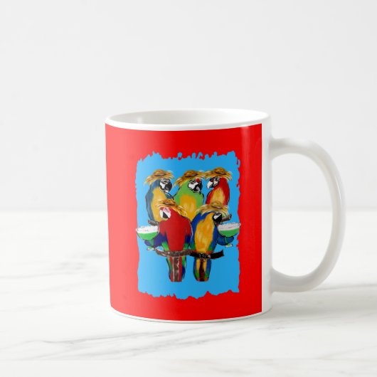 酔っ払いインコ コーヒーマグカップ (右)