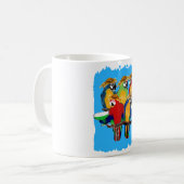 酔っ払いインコ コーヒーマグカップ (正面左)