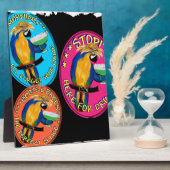 酔っ払いインコ フォトプラーク (側面)