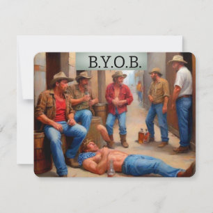 酔っ払いカウボーイズBYOB 招待状