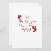 酔っ払いクリスマスシーズン到来 シーズンカード (正面/裏面)