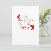 酔っ払いクリスマス シーズンカード (スタンド正面)