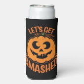 酔っ払いハロウィン・ジャックオーランタン Let's Get Smashed スリム缶クーラー (Seltzer裏面)