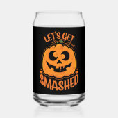 酔っ払いハロウィン・ジャック・オ・ランタン Let's Get Smashed ガラス缶 (裏面)