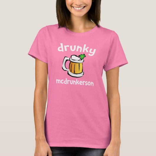 酔っ払いビール – dk tシャツ (正面)