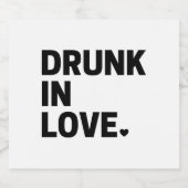 酔っ払いラブビールラベル ビールラベル (シングルラベル)