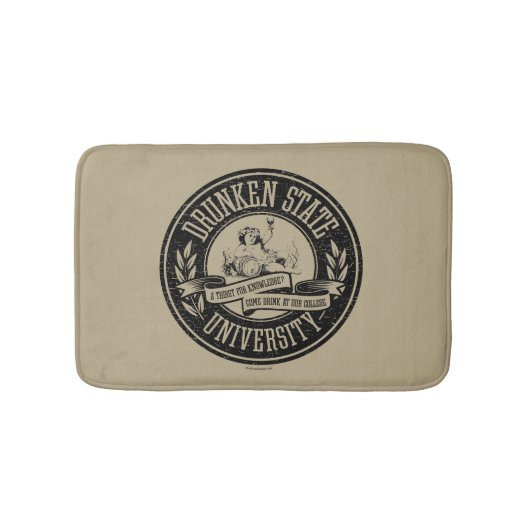 酔っ払い州大学 バスマット (正面)