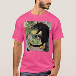 酔っ払い猫のダンクレトロ Tシャツ