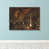 酔っ払い結婚の村の饗宴 キャンバスプリント (インサイチュ (ウッドフロア))